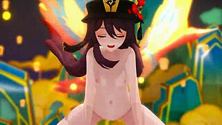 hu tao genshin impact ghost dance strip and sex mmd with blowjob dancing striptease small tits music creampie anime hentai