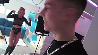 Backstage -newbie mila ray and her first time in porn 1on1 with monster cock