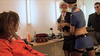 Orgy Featuring Two Mature Big Tits Sluts in Stockings and Fishnets