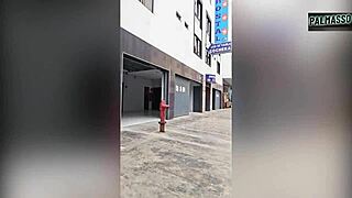 Foreign chubby woman shows tits for job, then we fuck