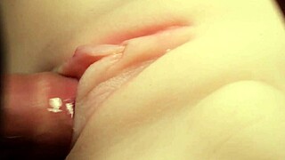 flush that lube in her big pussy