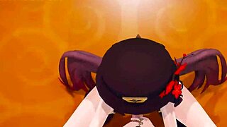 hu tao genshin impact ghost dance strip and sex mmd with blowjob dancing striptease small tits music creampie anime hentai