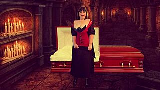 Granny Vampyra gets licked and dicked to wild climax