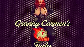 Granny Vampyra gets licked and dicked to wild climax