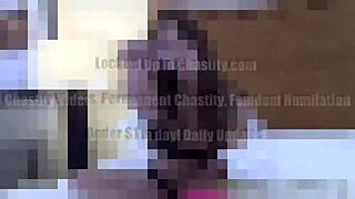 Your Cock Locked Up Tight in Femdom Humiliation Play