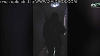 Foreign chubby woman shows tits for job, then we fuck