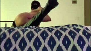 Homemade video with unknown Latina ends in a wild sex party.