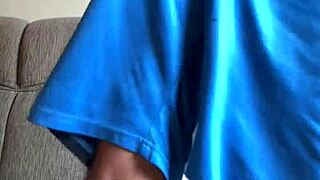 Giant cock talking dirty while masturbating, tricked into cumming hard?