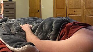 stepdaughter sneaks in and bangs stepfather in his bedroom