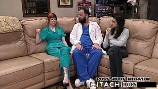 Lesbian Gets Intense Hitachi Orgasms in POV. Ditria Rose Shines Backstage! 😘