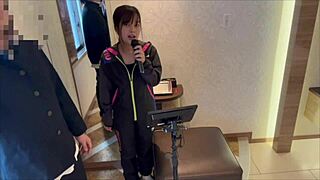 Japanese Baseball Captain and Manager in Karaoke Date with Deep Throat and Creampie.