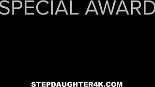 stepdaughter orgasms with big cock stepdad for grade