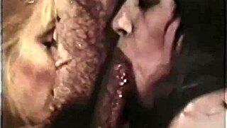 vintage seventies porn shoot with hairy pussy in wild group 3some