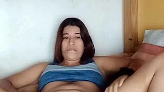 Selene spreads cream on her body part 1