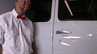 I seduced cami strella into her first lesbian threesome with freya parker, spanking and sucking big natural tits.