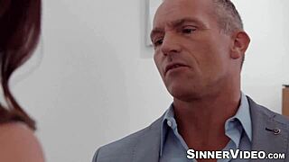 Muscular tommy gunn rammed hard the bald pussy of brunette silvia saige