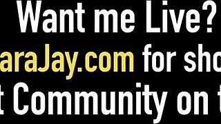 extra sausage pizza sara jay and havanna bleu tag team delivery guy with muff diving