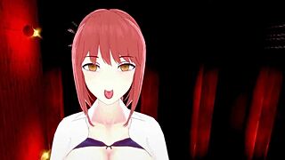 Makima and Power go wild in Chainsaw Man POV hentai!