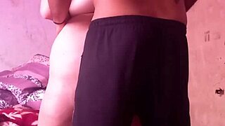 cute ebony teen gives sloppy public blowjob