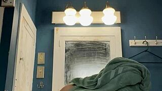 What’s Ivy19921 hiding while getting wet in the shower?