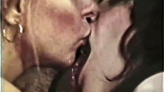 vintage seventies porn shoot with hairy pussy in wild group 3some