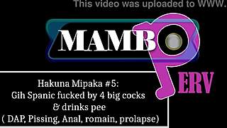 hakuna mipaka 5: spanish girl faces four men in intense scene