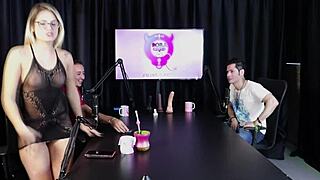 Blonde Feels Heat And Strips After Guest Says He Freed A Woman In Swing House - Jow Jow Sheer Red