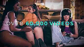 Girlsway - Tattooed blonde Karla Kush fists her girlfriend’s soaked pussy hard.