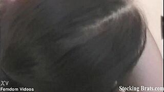 sasha and monica licking teasing in stockings