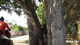 Fodendo na RUA with Big Tits and Public Outdoor Sucking Action for Cumshot.