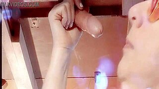 just getting milked, leaking pre cum all over