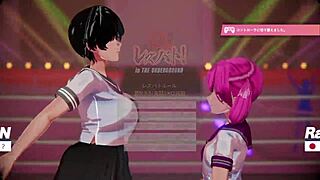 lesbian battle turns into hot pussy sex