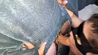 alineteless swallows a well-endowed young guy's cock deep