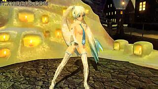hatsune miku BUILDS a snowman in her FULL NUDE mod for project diva