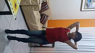 i'm sexy and swet, weaing lingerie outdoos