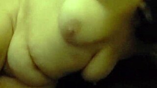 The thick milf moans as the big dildo fucks her pussy hard