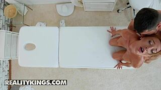 Kristof Cale and Marilyn Crystal indulge in an oiled massage session at Kings Spa for Reality Kings