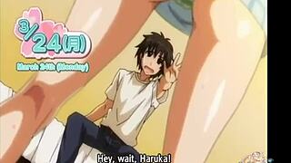 Poor Guy Gets Surrounded By Horny Women In Anime Hentai Gangbang With Cumshots And Titty Fucking