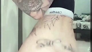 Rachell Miranda shows off big tits while riding