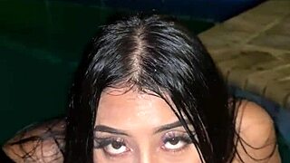 Passionate Hard Sex With Beautiful Latina Taking Cum In Mouth