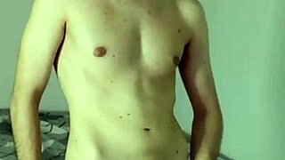 Smartphone Clip of Intense Masturbation with Cum on Webcam
