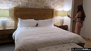 I gave my tiny cutie serena hill a big black cock surprise