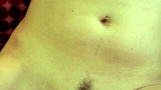 pink haired zahra vibrates her body during solo softcore session