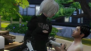 Voyeur catches them in the bath with oral fun