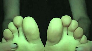 post workout foot massage focusing on toes