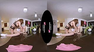 Redhead with swollen juicy pussy gets ass licked and anal oral sex