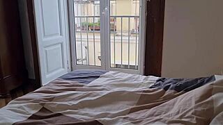 i painted the milf's big tits with my cum