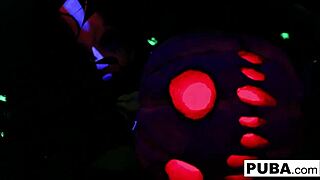 Two Hot Blondes Share Pussy And Ass In Halloween Lesbian Fuck