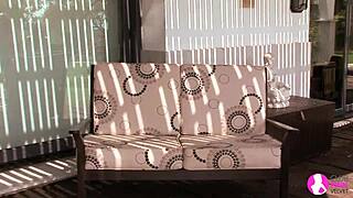 Lesbian Kissing and Licking in Outdoor Shadows, Viv Thomas HD