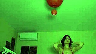 Pretty Girl Tries On Cute Bikinis At Home